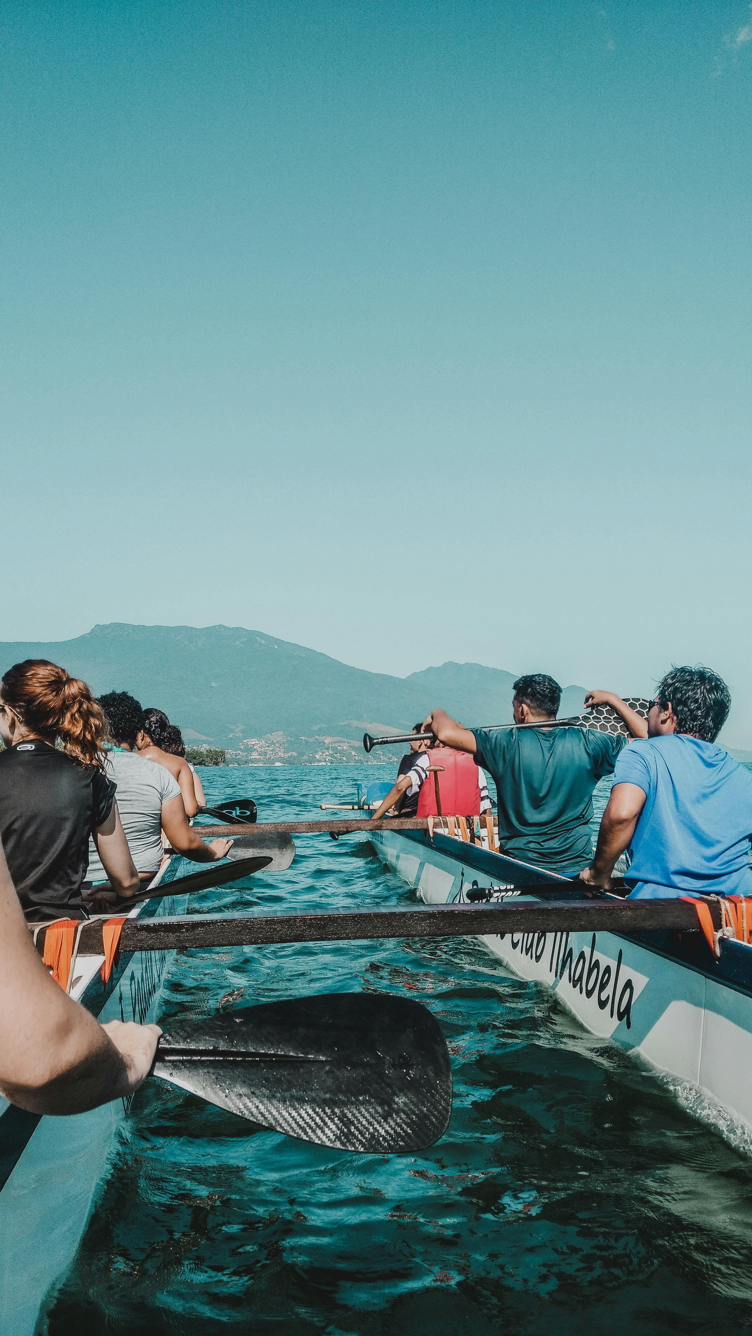 Teamwork in motion on the water